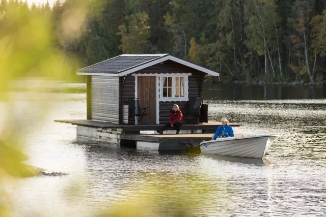 Schwimmendes Haus in Schweden 🇸🇪
