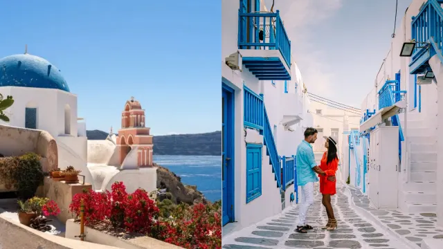 Zwei Weltstars der Kykladen: Mykonos & Santorin 💙
