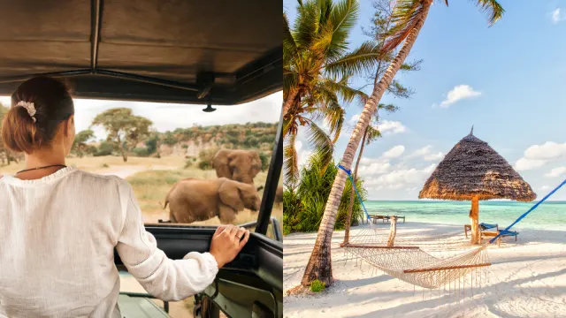 Von der Savanne ins Paradies: Safari-Abenteuer & Traumstrände