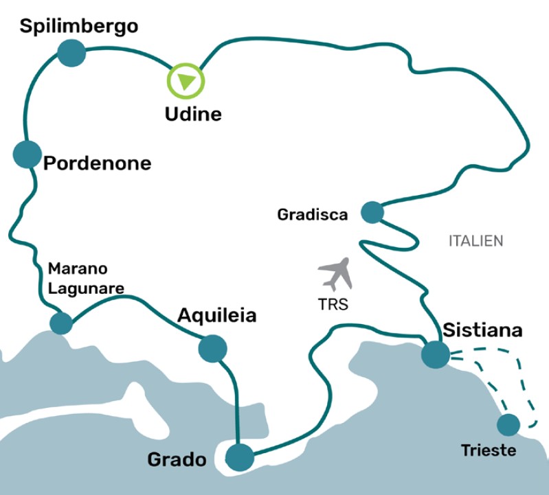 Italien, Friaul-Julisch Venetien: Radreisen - Rundtour durch das Friaul ab Udine
