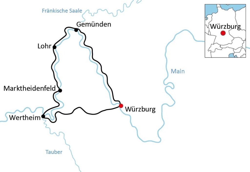 Deutschland, Bayern, Franken: Kurze Radreisen - Rundtour am Main und Spessart